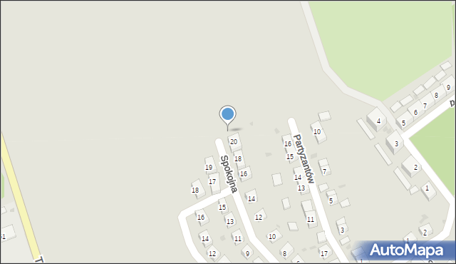 Boguszów-Gorce, Spokojna, 22, mapa Boguszów-Gorce