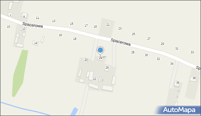 Bojmie, Spacerowa, 24, mapa Bojmie