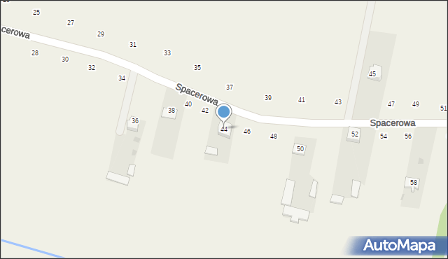 Bojmie, Spacerowa, 44, mapa Bojmie
