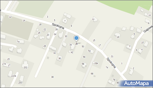 Bolechowice, Spokojna, 46, mapa Bolechowice
