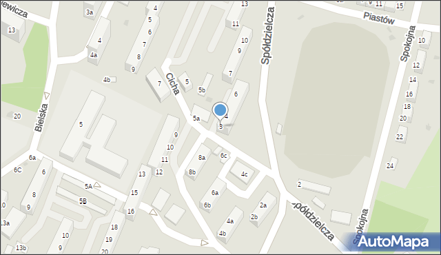 Bolesławiec, Spółdzielcza, 3, mapa Bolesławca