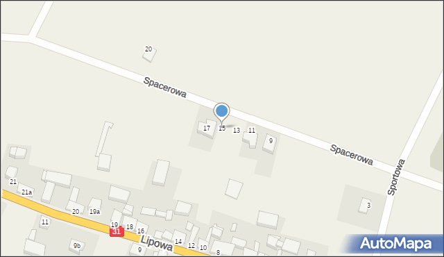 Boleszkowice, Spacerowa, 15, mapa Boleszkowice