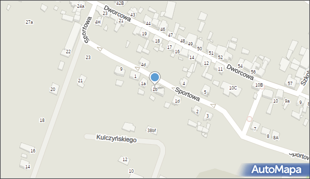 Borek Wielkopolski, Sportowa, 1b, mapa Borek Wielkopolski