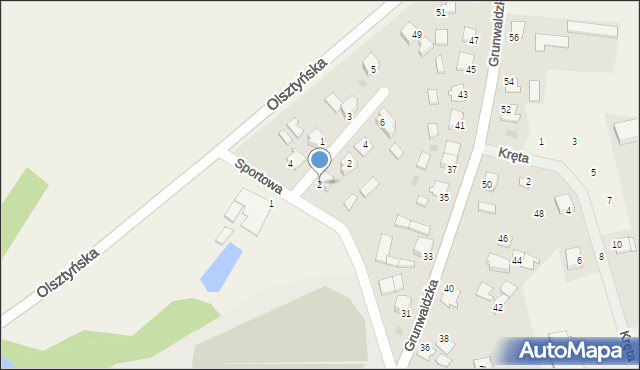 Bratian, Sportowa, 2, mapa Bratian