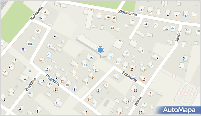 Brzeźnica, Spokojna, 17, mapa Brzeźnica