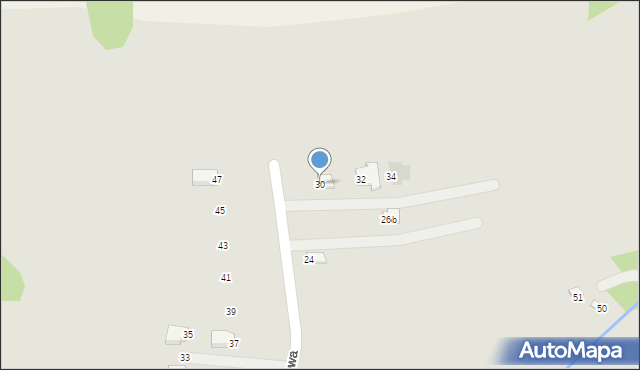 Brzozów, Spacerowa, 30, mapa Brzozów