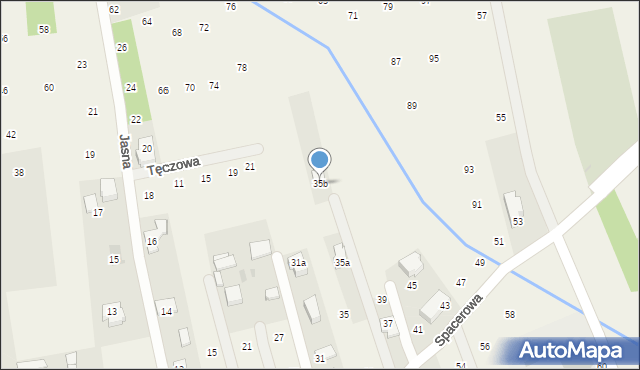 Brzozówka, Spacerowa, 35b, mapa Brzozówka