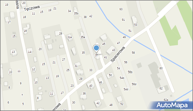Brzozówka, Spacerowa, 37, mapa Brzozówka
