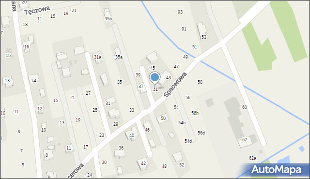 Brzozówka, Spacerowa, 41, mapa Brzozówka