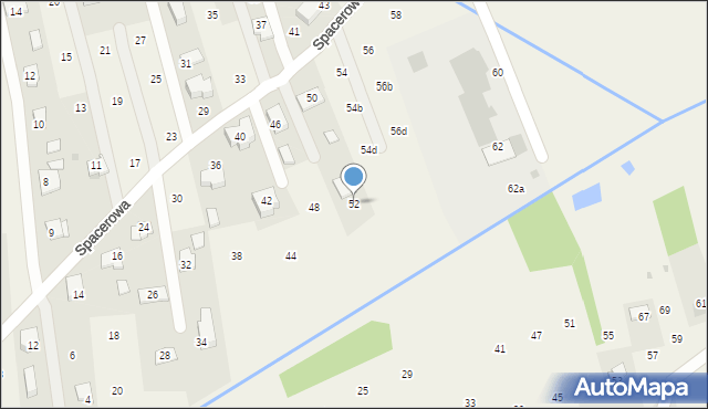 Brzozówka, Spacerowa, 52, mapa Brzozówka