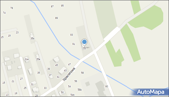 Brzozówka, Spacerowa, 53, mapa Brzozówka