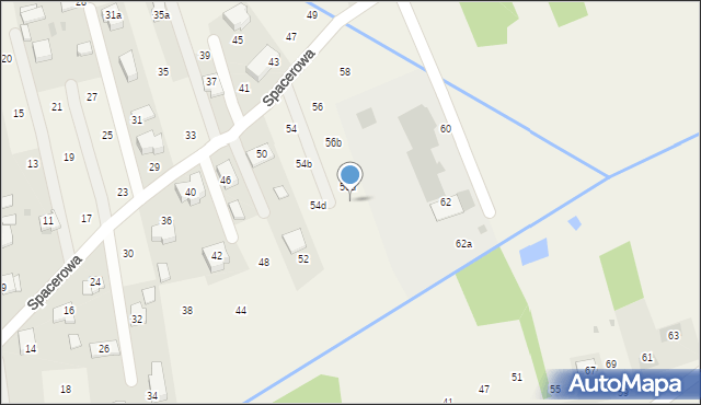 Brzozówka, Spacerowa, 56e, mapa Brzozówka