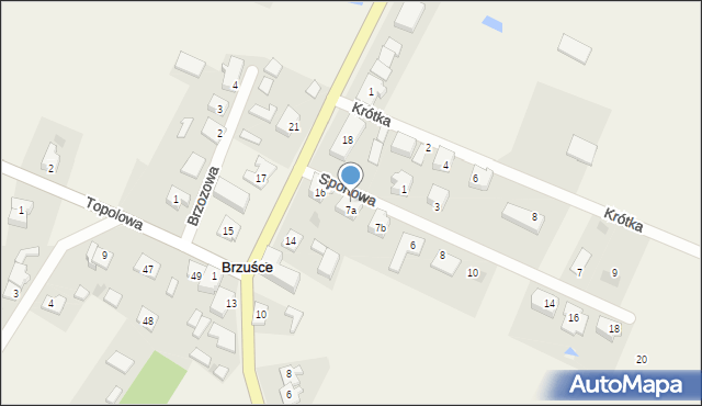 Brzuśce, Sportowa, 2, mapa Brzuśce