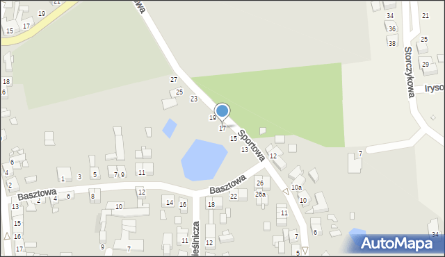 Buk, Sportowa, 17, mapa Buk