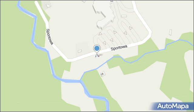 Bukowina Tatrzańska, Sportowa, 17a, mapa Bukowina Tatrzańska