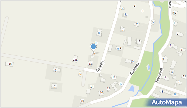 Bykowce, Spanily Marii, 12, mapa Bykowce