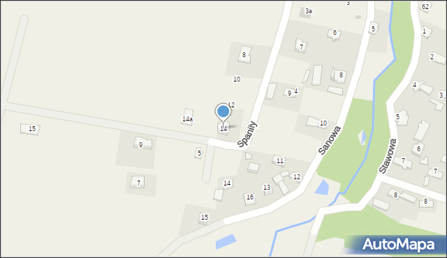 Bykowce, Spanily Marii, 14, mapa Bykowce