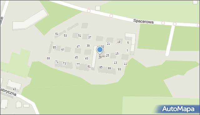 Bytom, Spacerowa, 29, mapa Bytomia