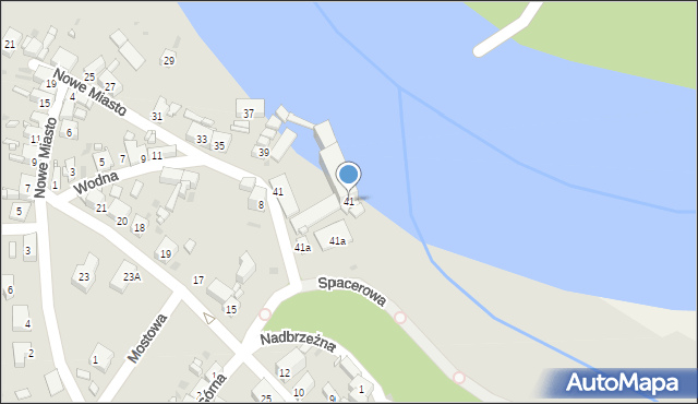 Bytom Odrzański, Spacerowa, 41, mapa Bytom Odrzański