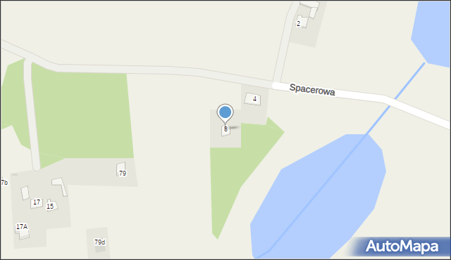 Cekcynek, Spacerowa, 8, mapa Cekcynek