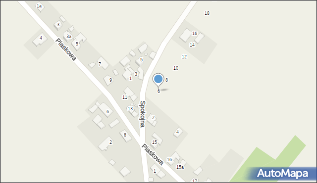 Centawa, Spokojna, 6, mapa Centawa