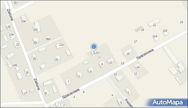 Cewice, Spacerowa, 7, mapa Cewice
