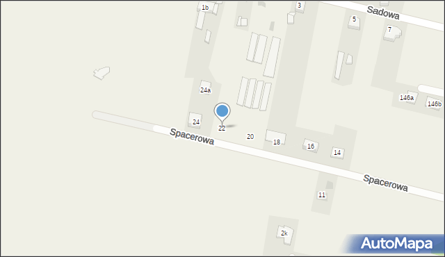 Chełm Śląski, Spacerowa, 22, mapa Chełm Śląski