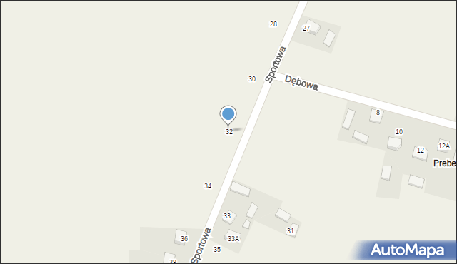 Chełmce, Sportowa, 32, mapa Chełmce