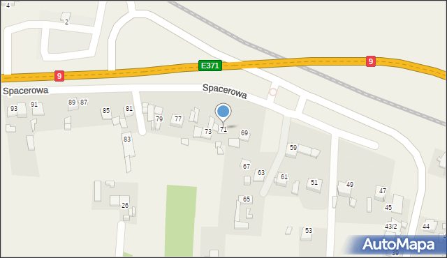 Chmielów, Spacerowa, 71, mapa Chmielów