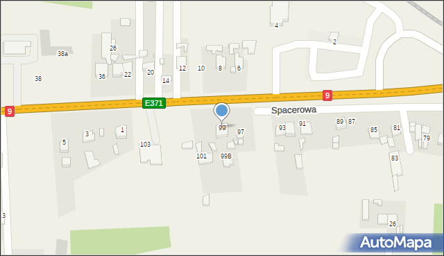 Chmielów, Spacerowa, 99, mapa Chmielów