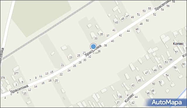 Chmielów, Spacerowa, 34, mapa Chmielów