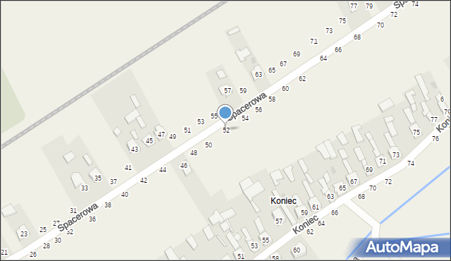 Chmielów, Spacerowa, 52, mapa Chmielów