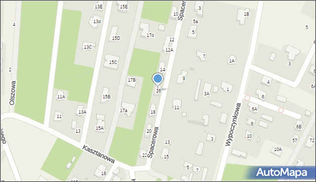 Chotomów, Spacerowa, 16, mapa Chotomów