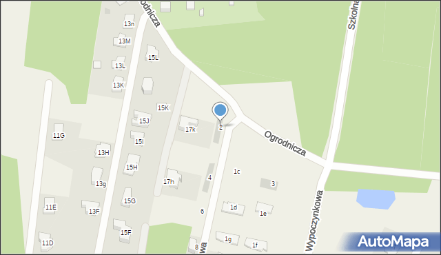 Chotomów, Spacerowa, 2, mapa Chotomów