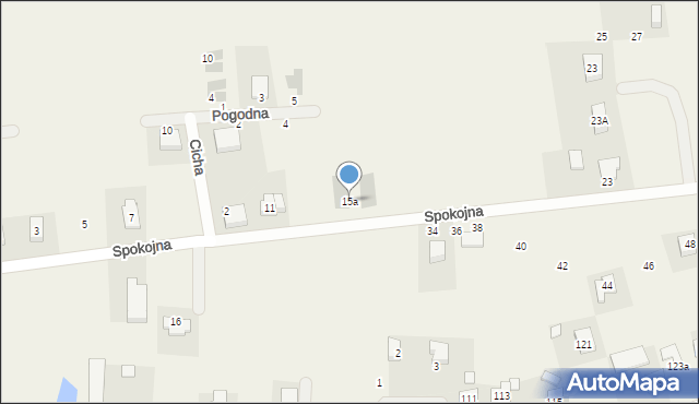 Chrząstawa Wielka, Spokojna, 15a, mapa Chrząstawa Wielka