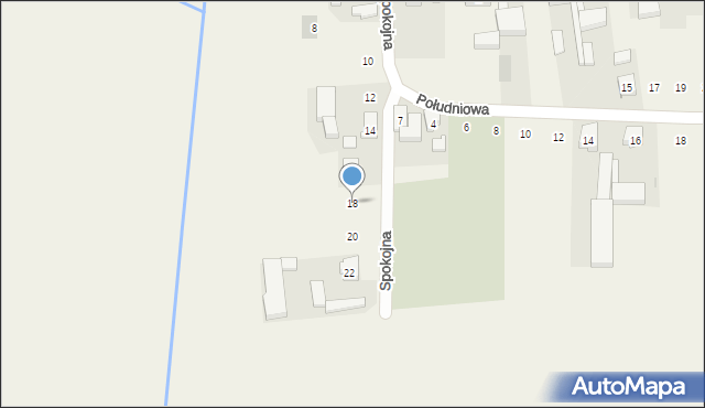 Chwaliszew, Spokojna, 18, mapa Chwaliszew