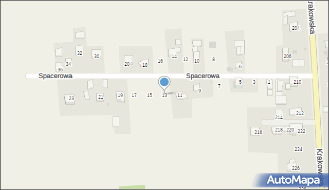 Cianowice, Spacerowa, 13, mapa Cianowice