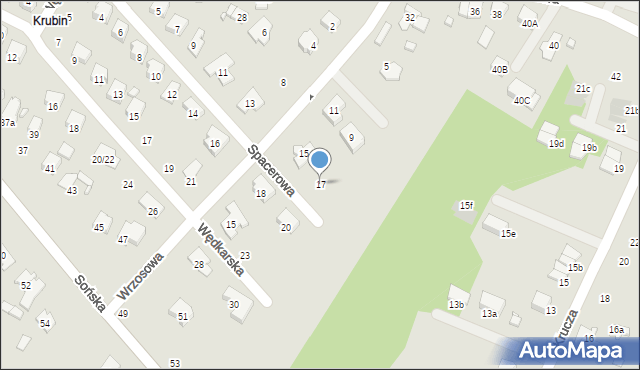 Ciechanów, Spacerowa, 17, mapa Ciechanów