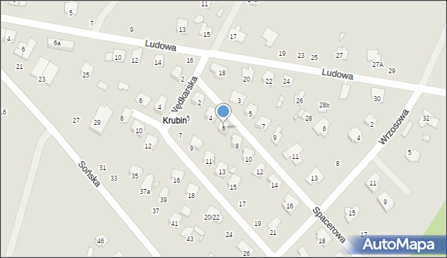 Ciechanów, Spacerowa, 6, mapa Ciechanów