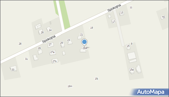 Ćwiklice, Spokojna, 21A, mapa Ćwiklice