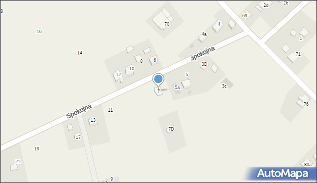 Ćwiklice, Spokojna, 7, mapa Ćwiklice