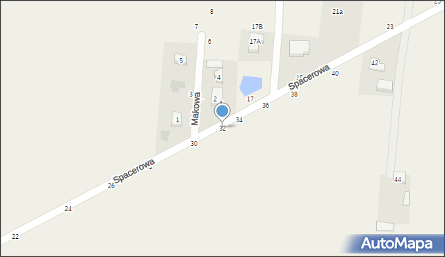 Cybulice Duże, Spacerowa, 32, mapa Cybulice Duże
