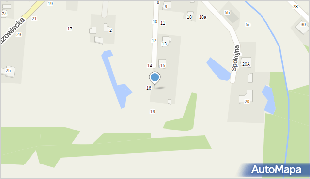 Cybulice Małe, Spokojna, 17, mapa Cybulice Małe