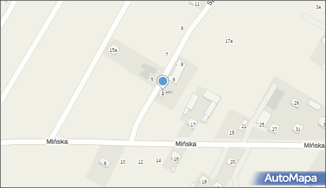 Cygów, Spokojna, 4, mapa Cygów