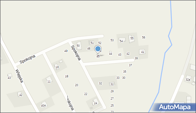 Czarków, Spokojna, 45, mapa Czarków