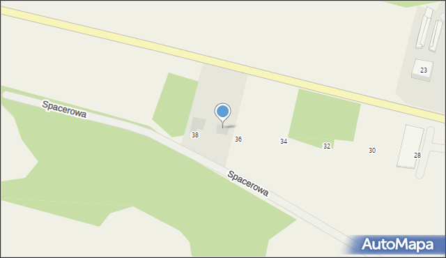Czarna Dąbrówka, Spacerowa, 14, mapa Czarna Dąbrówka