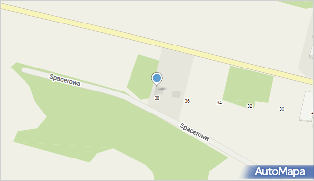 Czarna Dąbrówka, Spacerowa, 16, mapa Czarna Dąbrówka