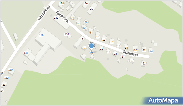 Czarnków, Spokojna, 9a, mapa Czarnków