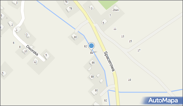 Czaszyn, Spacerowa, 84, mapa Czaszyn