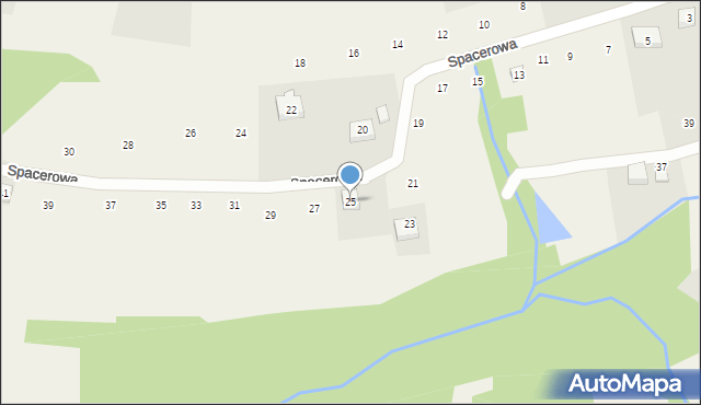 Czechówka, Spacerowa, 25, mapa Czechówka